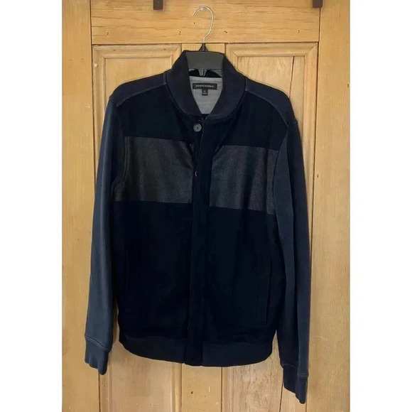 Banana Republic Men Vintage Y2K Full Zip Wool 6 Button Jacket Medium Blue FA EXC - Picture 1 of 11